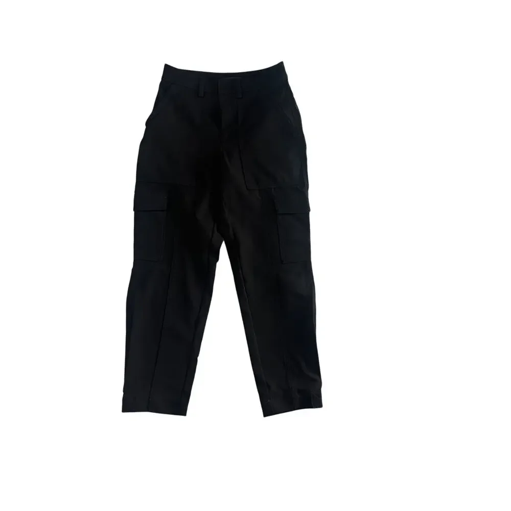 Banana Republic Petite Tapered Cargo Pants – Black – Size 0